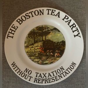 The Boston Tea Party Plate